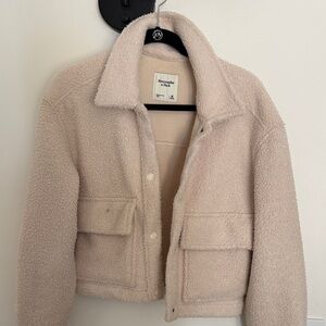 Abercrombie & Firch Beige Teddy Jacket